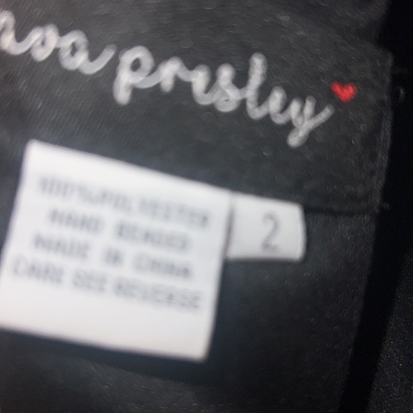 Black Ava Presley prom dress adult women’s size 2 - Picture 3 of 6